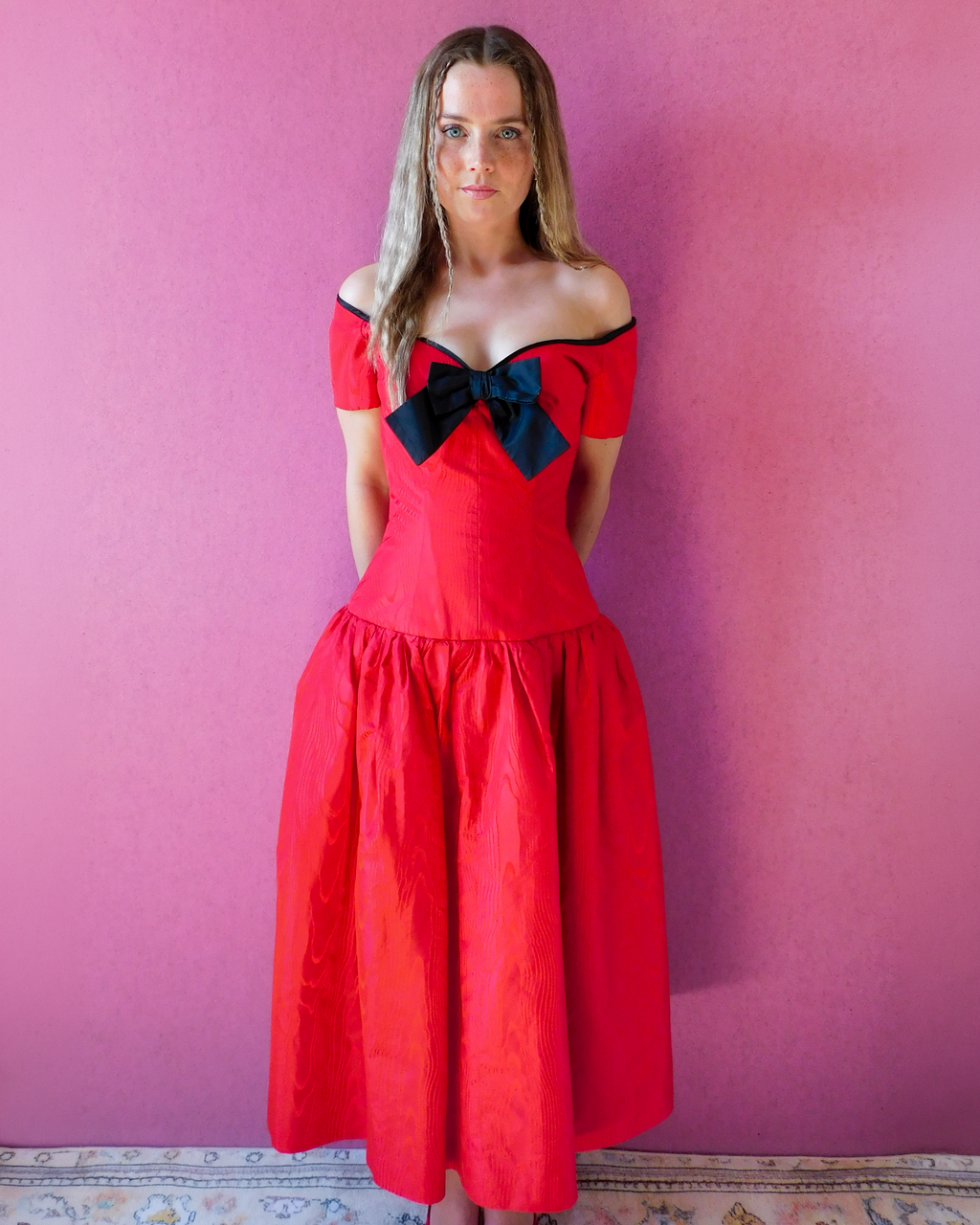 Rare German Designer silk princess Dress