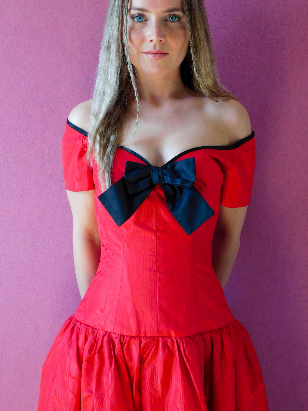 Rare German Designer silk princess Dress