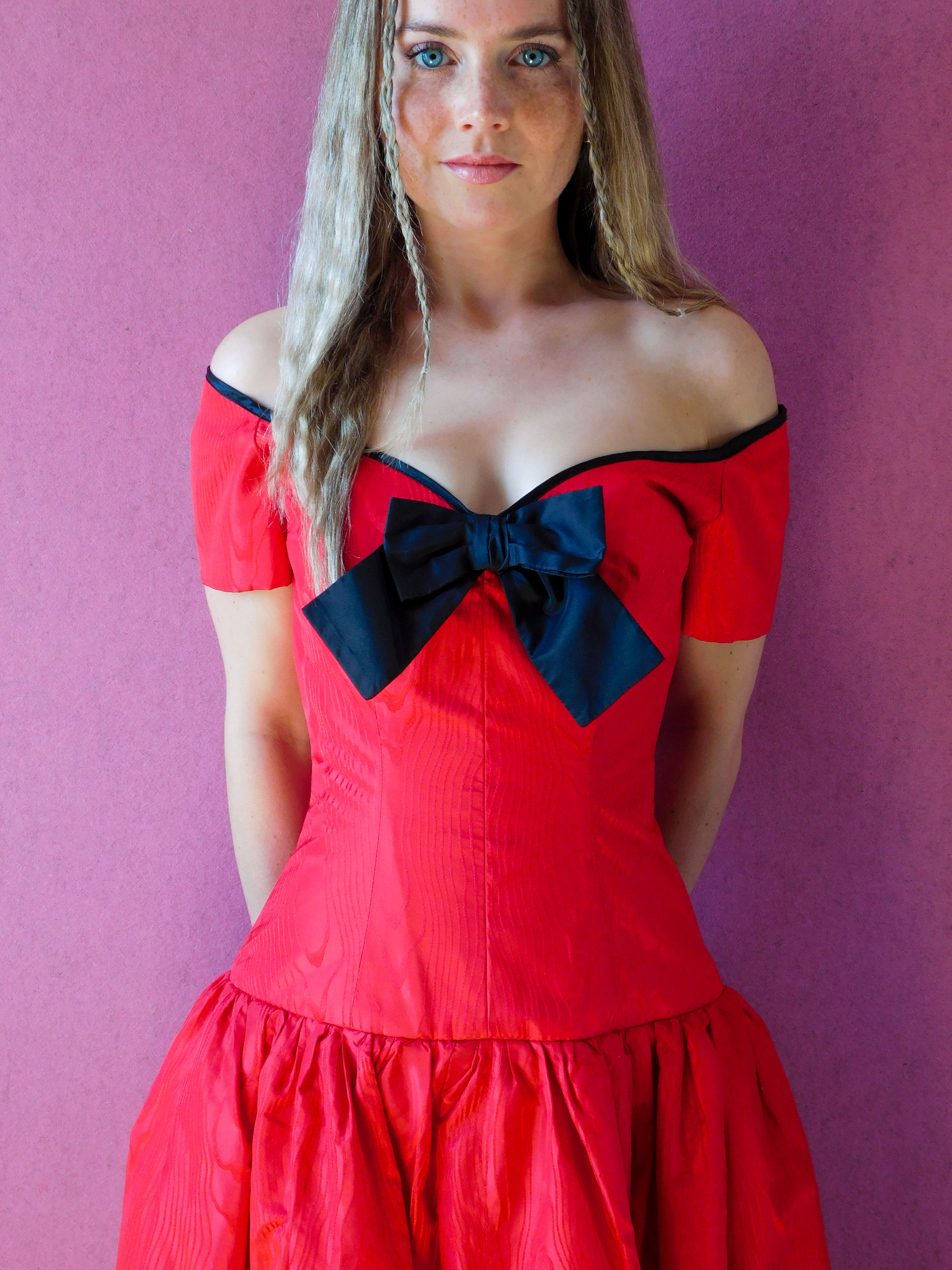 Rare German Designer silk princess Dress