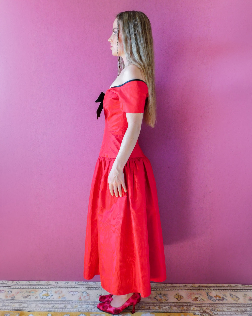 Rare German Designer silk princess Dress