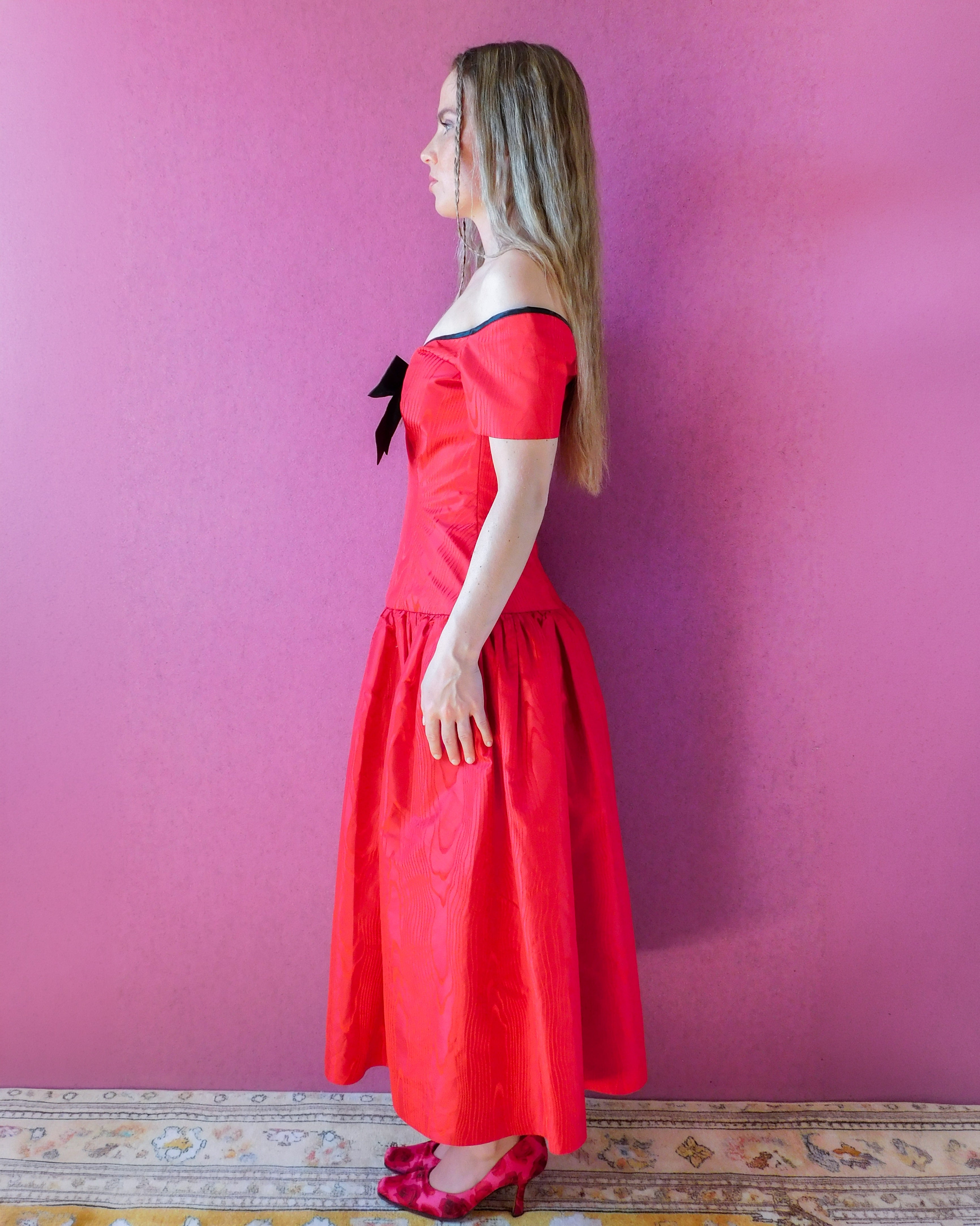 Rare German Designer silk princess Dress