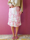y2k Gathered rose skirt