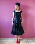 1940s Vintage silk Dress