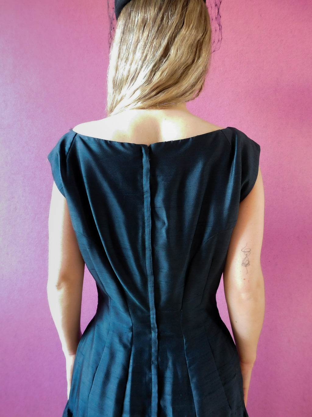 1940s Vintage silk Dress